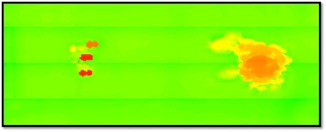 Fig. 4 - Corrosion Map using Phased Array UT