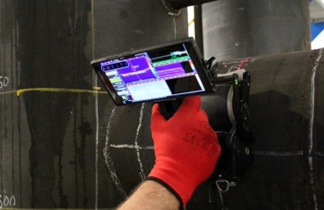 C-Scan Inspection of Pipework Utilising the WheelProbe 2