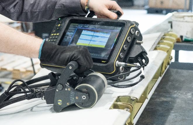 Defect Detection in Carbon Fiber Skins Using Phased Array Ultrasonic Testing